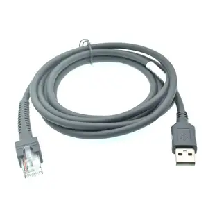 Kabel data pemindai USB ke rj48 RJ50 untuk LS2208 ls1203 LS2208/AP ls4008i ls7808 DS3400