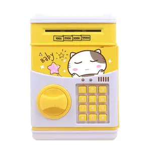 Eğlenceli çocuk oyuncakları çocuklar kumbara otomatik para rulo şifreli kilit şarj hikayesi müzik tasarruf edebilirsiniz para tasarrufu makinesi