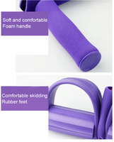 LADYGLOW 6 Tubes Bandes de Résistance Élastiques de Haute Qualité pour Fitness avec Pédale, Corde de Traction pour Sit-up et Pédale de Contrôle