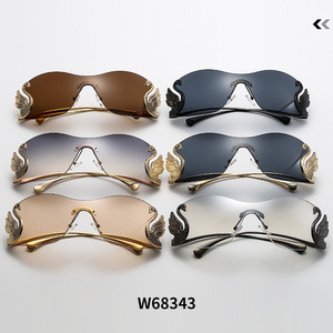 Lunettes de soleil Black Swan sans monture, élégantes, luxe léger, pour les vacances et de haute qualité, pour femmes en Europe et en Amérique - Product Image 4