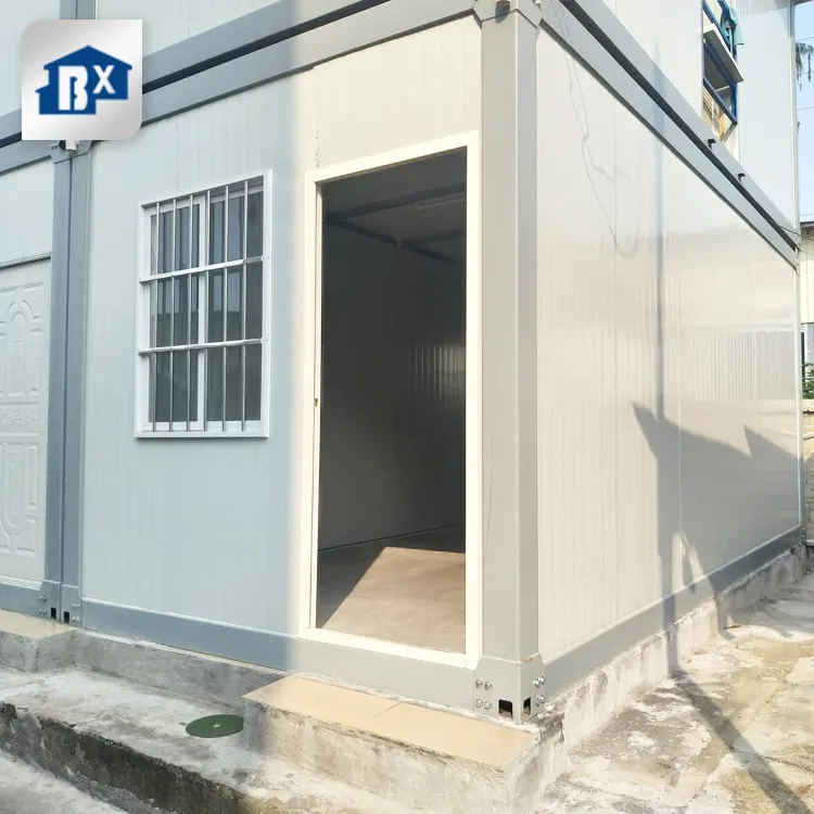 Frame Tiny Prefab 20FT 40FT Container Store Mini Storage Building Home Modern Container Living Sandwich Panel Steel Mobile House