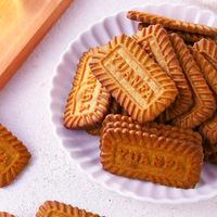 Biscoff Biscuits à saveur de caramel Biscuits Pâte à tartiner croquante pour petit déjeuner Pain Thé de l'après-midi