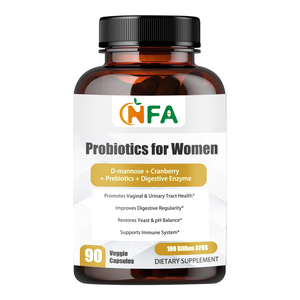 Probióticos OEM ODM para Mujeres con D-Manosa, Arándano, Prebióticos, Enzimas Digestivas, 100 Mil Millones de UFC, Suplemento Dietético - Product Image 1