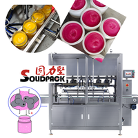 Machine de remplissage automatique de liquides à haute viscosité Solidpack avec pompe à rotor pour gommage corporel, savon et crème pour le visage