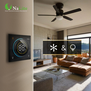 Ấn độ 24V thiết kế mới chuyển đổi Dimmer 1/2/3/4 gang Bluetooth được xây dựng trong ZigBee thông minh chuyển đổi cho rèm và quạt thông minh - Product Image 3