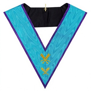 COLLAR DE OFICIAL DE REGALIA MASÓNICO DE SECRETARIA DEL RITO MISRAIM - Product Image 1