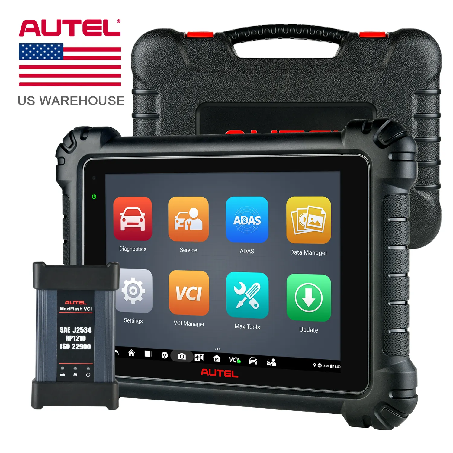 Autel MaxiSys MS909 Advanced Car Diagnostic Scanner 36+ Services ECU Coding Programming Autel MS909 MS919 USA Only With VCMI