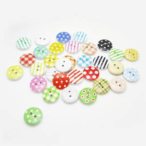 Hot Bán Số Lượng Lớn Cổ Phiếu 24L 15Mm 2 Lỗ In Kết Hợp Mô hình Vòng Nút Bằng Gỗ Cho Trẻ Em Quần Áo - Product Image 3