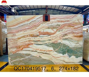 แผ่นวีเนียร์หินโอนิกซ์สีรุ้งแผ่นพื้นสีโอนิกซ์หลากสี - Product Image 3