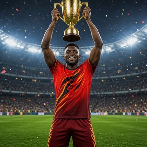 Set di Maglie da <span class=keywords><strong>Calcio</strong></span> con Motivo Blaze Stream Rosso Nero Oro, Kit <span class=keywords><strong>Calcio</strong></span> Personalizzati con Sublimazione Completa, Uniforme Traspirante per Squadre - Product Image 2