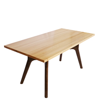Meubles de maison modernes nordiques tables de cuisine en bois de hêtre 6 personnes table de salle à manger en bois massif banquet