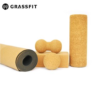 Colchoneta de goma 100% Natural <span class=keywords><strong>para</strong></span> <span class=keywords><strong>yoga</strong></span>, juego de esteras de goma antideslizantes de corcho, respetuosas con el medio ambiente, FSC REACH, matte - Product Image 6