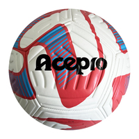 Ballon de football cousu à la machine, taille 5, en PVC durable, pour l'entraînement, les étudiants, promotion, cadeau, vente en gros, logo personnalisé