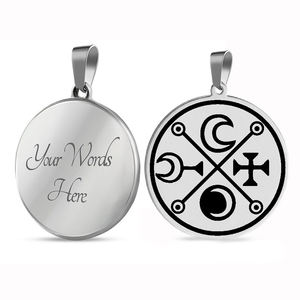 Sigillo <span class=keywords><strong>di</strong></span> Decarabia Goetia, il Dio Demone tra i Settanta Due Pilastri <span class=keywords><strong>di</strong></span> <span class=keywords><strong>Salomone</strong></span>, Talismano, Collana con Ciondolo in Acciaio Inossidabile Tagliato al Laser - Product Image 1