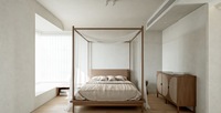 Servicio de Diseño de Interiores Japandi Moderno, Plano de Diseño de Casa Zen Escandinava Minimalista, Renderizado Arquitectónico Residencial en 3D