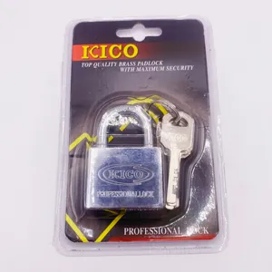 Ổ Khóa Sắt Hình Vuông Mạ Crôm Bán Sỉ Nặng Ổ Khóa Bảo Mật Chìa Khóa - Product Image 1
