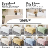 Nappe rectangulaire en satin de polyester de haute qualité - Housse de table lavable et durable pour mariages et événements hôteliers - Prise en charge OEM