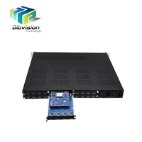 (Q924A) Encodeur HD H264 24 canaux avec sortie ASI et IP, encodeur IPTV multicast pour système de diffusion DVB