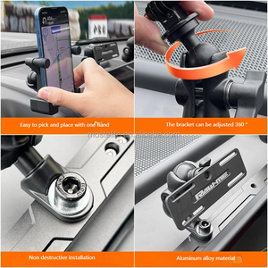 Soporte de tablero de consola central de aleación de aluminio soporte de teléfono móvil de Radio integrado para accesorios Haval H9 2025 - Product Image 6