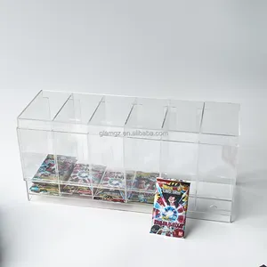 ETB Yugioh boîte de carte de Booster japonais vente en gros pour pokemon acrylique booster Pack vitrine distributeur