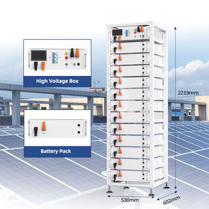 High Voltage Solar Battery 51.2v 160v-800v 8000 <b>Cycles</b> Bms 50kwh 100kwh 200kwh Solar Battery Solar With Battery Storage - Product Image 5