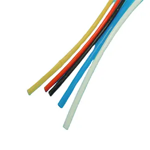 Tubo flexível de PTFE de alta temperatura de parede fina 260 graus transparente 24 AWG preço de fábrica Tubo termoencolhível de PTFE