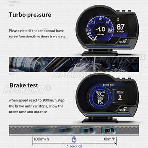 Interfaz de Pantalla HUD Universal para Automóvil, Sistema Dual OBD GPS con Navegación, Velocímetro, Alarma, Sistema de Advertencia de Exceso de Velocidad - Product Image 2