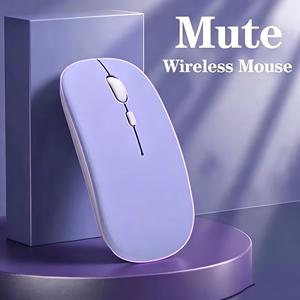Ratón Óptico Inalámbrico Silencioso, Diseño Mini 3D, Sin Sonido <span class=keywords><strong>de</strong></span> Clic, Compatible con PC, Laptop, iPad y Tablets, para Juegos y Uso en la Oficina - Product Image 6