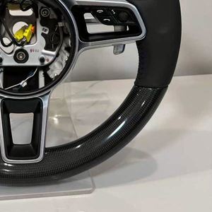 Volante de Fibra de Carbono para Porsche 911 996 Cayenne 958 718 Boxster 918 Cayman Macans Panamera Taycan GT3 <span class=keywords><strong>RS</strong></span> 970 GT2RS - Product Image 3