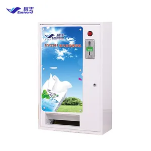 Wall Mounted Automatic Sanitary NapkinTissue Paper Vending Machine with coin