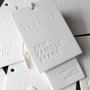 अच्छी कीमत कस्टम लोगो हैंग टैग का डिकोस्ड हाई क्वालिटी पेपर टैग - Product Image 2