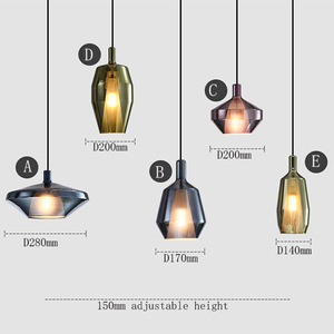 <span class=keywords><strong>Lampada</strong></span> <span class=keywords><strong>a</strong></span> <span class=keywords><strong>Sospensione</strong></span> in Vetro Colorato Irregolare Stile Nordico, Lampade Decorative per Casa, Lampade <span class=keywords><strong>a</strong></span> <span class=keywords><strong>Sospensione</strong></span> LED Moderne per Comodino, Isola <span class=keywords><strong>Cucina</strong></span> - Product Image 6
