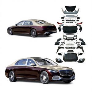 Kit de Carrocería para Benz <span class=keywords><strong>Clase</strong></span> <span class=keywords><strong>S</strong></span> W221 2006-2013 al Estilo <span class=keywords><strong>Maybach</strong></span> W223, Modificación de Automóvil con Capó, Parachoques, Faros LED, Luces Traseras y Guardabarros - Product Image 1