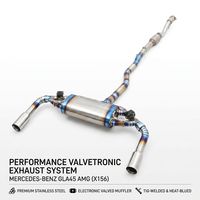 Sistema de Escape Trasero-Media Distancia de Alto Rendimiento para Mercedes-Benz GLA45 (X156) - Silenciador Valvetronic y Kit de Tuning