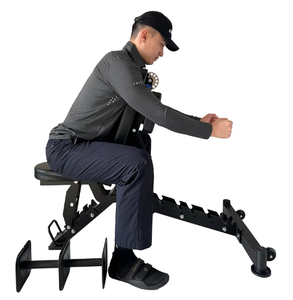 Pinjian có thể điều chỉnh trọng lượng băng ghế dự bị toàn bộ cơ thể tập thể dục gấp di động phòng tập thể dục băng ghế dự bị cho tập luyện trong nhà - Product Image 4