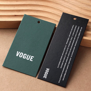Quần áo bền vững treo thẻ đơn giản dập nóng thẻ Swing tùy chỉnh cá nhân của 700g giấy Đồng in thẻ - Product Image 2