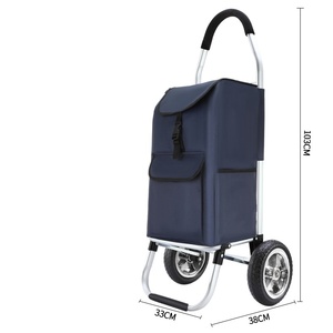 Carritos de supermercado Utilidad de lavandería Diseñado con carrito de compras plegable de escalador de escalera de tres ruedas - Product Image 4