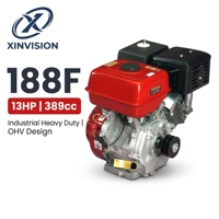 Moteur à essence GX390 compatible OHV 4 temps à arbre horizontal refroidi par air pour nettoyeur haute pression, fendeuse de bois, motoculteur 13 CV 389 cm³