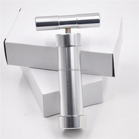 Presse à pollen en aluminium à action poussoir 138x82mm, broyeur à tabac à poignée en T, moulin à herbes, outils et accessoires manuels pour fumeurs
