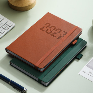 Coffret Cadeau Carnet à Couverture Rigide GF 2027 A5 avec Bande Élastique, Agenda Calendrier Espagnol et Journal d'Écriture Anglais - Product Image 2