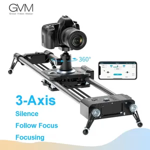 GVM WS-2D 2 Axis 32 inch Silence Motozied Video Carbon Fiber Motorized Camera Slider APP Wireless Control Remote Track Rail