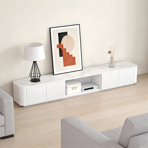 ตู้วาง<span class=keywords><strong>ทีวี</strong></span>แบบ 2 ประตู 2 ลิ้นชัก ดีไซน์ทันสมัย ท็อปหินอ่อน สำหรับห้องนั่งเล่น วิลล่า โรงแรม หรืออพาร์ตเมนต์ เพื่อความบันเทิงภายในบ้าน - Product Image 1
