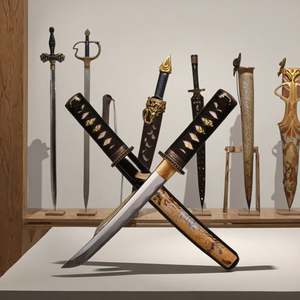 Popular 31cm 0,4 kg hecho a mano corto <span class=keywords><strong>Mini</strong></span> <span class=keywords><strong>Katana</strong></span> C espada tradición china espada para Cosplay colección regalo - Product Image 3