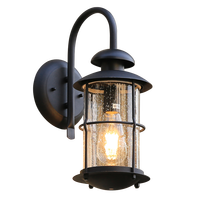 Lampe murale d'extérieur moderne créative et rétro LED étanche pour couloir avec base en fer pour jardin