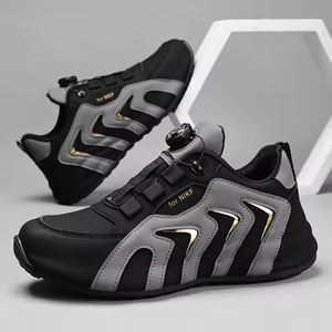 Zapatos Deportivos Casuales con Cordones para Hombre, a la Moda, Cómodos, Resistentes al Agua, Transpirables, Antideslizantes, Color Verde Perenne Artificial - Product Image 6