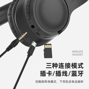 Auriculares Inalámbricos Bst-700 Over-Ear 5.0 con Carga Tipo-C y Ranura para Tarjeta para Teléfono Móvil - Product Image 1