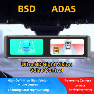 360 Graus Quatro Canais Traço Cam T80 com 3 Câmeras ADAS Detecção De Ponto Cego Tela De 11.26 Polegadas e Ativação De Voz - Product Image 3
