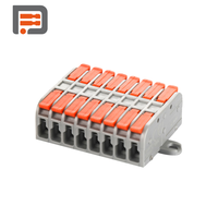 Bloc de bornes à raccordement rapide DF-2608-8C-DIN pour montage sur rail DIN, connecteur de câble électrique à levier à ressort 1P