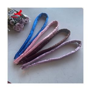 Bandeau de coiffure multicolore à prix réduit, vente chaude en usine, pour bouclage sans chaleur pendant la nuit, tige de bouclage souple et pliable - Product Image 2