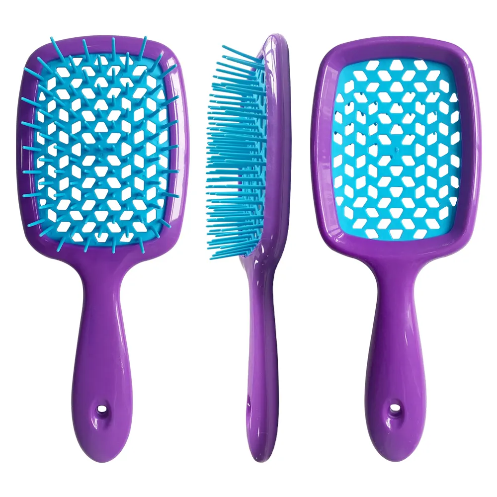 Fabricantes de logotipo personalizado escova de cabelo desembaraçadora para mulheres, escova úmida e seca